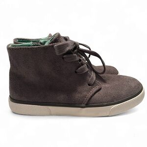 Gray Suede Kids Boots